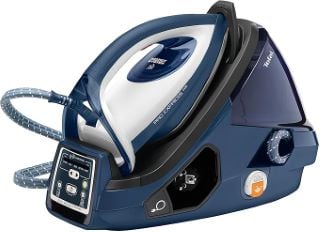 TEFAL PRO EXPRESS CARE ANTI SCALE HIGH PRESSURE IRON & STEAMER (ORIGINAL RRP - £199) IN BLUE & WHITE: MODEL NO GV9071 (UNIT WITH MANUFACTURE ACCESSORIES, MINOR COSMETIC WEAR) [JPTB4344]. 