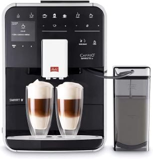 MELITTA BARISTA TS SMART COFFEE MACHINE  (ORIGINAL RRP - £749) IN BLACK: MODEL NO F85/0-102 (UNIT WITH MANUFACTURE ACCESSORIES, MINOR COSMETIC WEAR) [JPTB4314]. THIS PRODUCT IS FULLY FUNCTIONAL AND IS PART OF OUR PREMIUM TECH AND ELECTRONICS RANGE