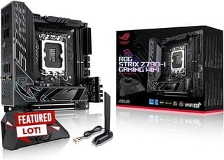 REPUBLIC OF GAMERS ROG STRIX Z790-I GAMING WIFI MOTHERBOARD (ORIGINAL RRP - £389): MODEL NO 90MB1CM0-M0EAY0 (BOXED WITH MANUFACTURE ACCESSORIES) [JPTB4263]. THIS PRODUCT IS FULLY FUNCTIONAL AND IS PART OF OUR PREMIUM TECH AND ELECTRONICS RANGE