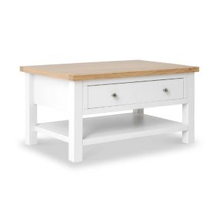 LASSIC FURNITURE 4 DRAWER COFFEE TABLE WHITE RRP £160