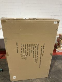 PALLET OF ITEMS TO INCLUDE 2X CALENDAR WHITEBOARD, JOHN LEWIS WOODEN CIRCULAR MIRROR RRP £80