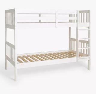 A PALLET TO INCLUDE A JOHN LEWIS WILTON BUNK BED 90CM WHITE RRP £ 299 (003341482)