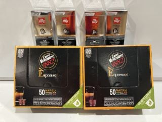 QTY OF ASSORTED COFFEE TO INCLUDE CAFFE VERGNANO 1882 ESPRESSO 50 NAPOLI INTENSITY 10/10