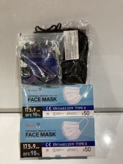 QTY OF ASSORTED FACE MASKS