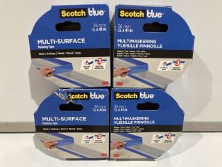 QTY OF SCOTCH BLUE MULTI-SURFACE MASKING TAPE