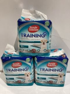 3 X SIMPLE SOLUTION DOG TRAINING PREMIUM PADS