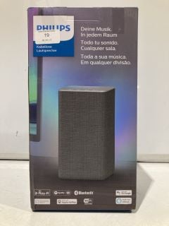 PHILIPS WIRELESS HOME SPEAKER GREY RRP £169