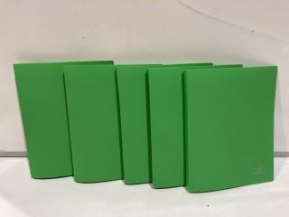 QTY OF GREEN RING BINDERS