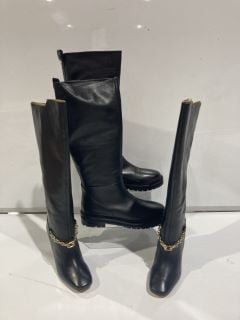 JOHN LEWIS TUCKER BLACK BOOTS SIZE EU 41 TO INCLUDE SAPPHIRE BLACK BOOTS SIZE 6 TOTAL RRP £170