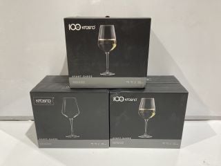 3 X KROSNO AVANT GARDE WHITE WINE GLASSES