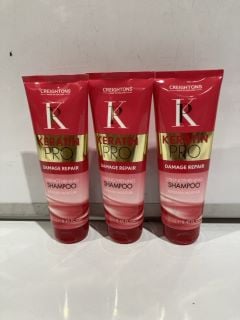 QTY OF CREIGHTONS KERATIN PRO DAMAGE REPAIR STRENGTHENING SHAMPOO