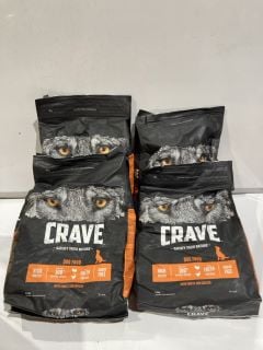 QTY OF CRAVE DOG FOOD WITH TURKEY AND CHICKEN 2.8KG