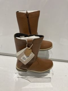 2 X JOHN LEWIS ISOBEL 2 TAN BOOTS SIZE EU 32