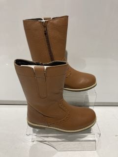 2 X JOHN LEWIS ISOBEL 2 TAN BOOTS SIZE 31