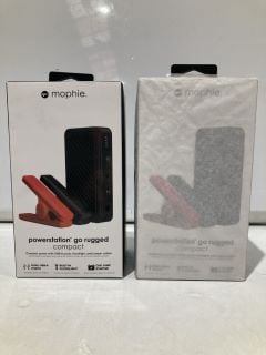 2 X MOPHIE POWERSTATION GO RUGGED COMPACT CAR JUMPER TOTAL RRP £120