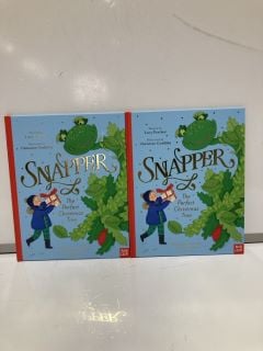 BOX OF ASSORTED BOOKS TO INCLUDE SNAPPER THE PERFECT CHRISTMAS TREE BOOKS AND BLOOMSBURY BOOK ACHOO! BY SIMON PHILIP