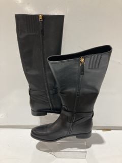 RALPH LAUREN BRITTANEY TALL BOOTS BLACK UK 7 RRP £235