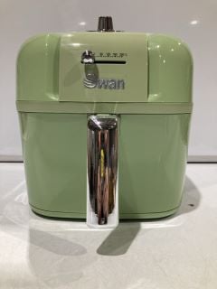 SWAN RETRO 6 LITRE GREEN MANUAL AIR FRYER RRP £90