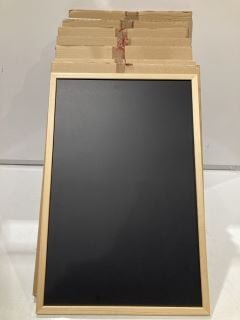 7 X OFFICE BASIC CHALKBOARD BLACK 60X40 PINE FRAME