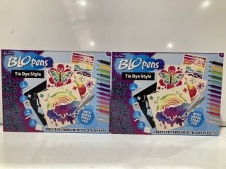 7 X JOHN ADAMS BLO PENS TIE DYE STYLE