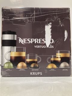 NESPRESSO VERTUO PLUS KRUPS COFFEE MACHINE WHITE RRP £200