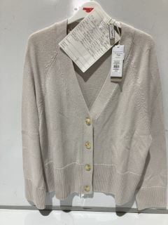 THE WHITE COMPANY DEEP RIB CARDIGAN WITH RECYCLED COTTON EXTRA LARGE - RRP £98