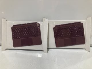 2 X MICROSOFT SURFACE PRO SIGNATURE COVER BURGUNDY TOTAL RRP £100