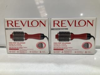 2 X REVLON SPECIAL EDITION ONE-STEP VOLUMISER TOTAL RRP £80