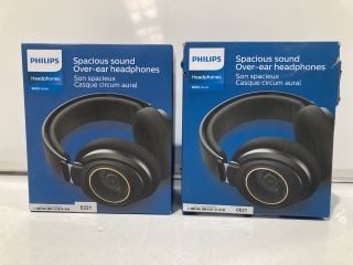 2 X PHILIPS 9000 SERIES HEADPHONES SHP9600 BLACK TOTAL RRP £178