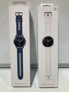 2 X XIAOMI WATCH S1 ACTIVE SMART WATCH WHITE OR BLUE TOTAL RRP £140