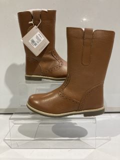 2 X JOHN LEWIS ISOBEL TAN BOOTS SIZE UK 31 RRP £100