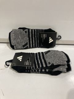 QTY OF ADIDAS RUNNING GREY XS SOCKS