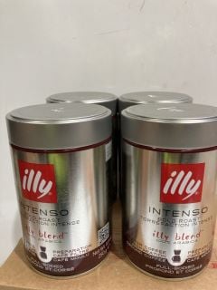 3 X ILLY GROUND ROASTED COFFEE