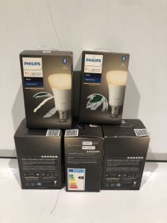 QTY OF ASSORTED ITEMS TO INCLUDE PHILIPS HUE WHITE LIGHT BULB