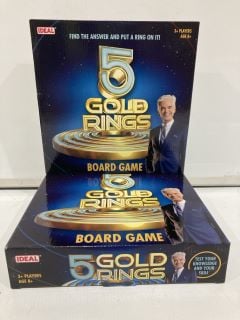 QTY OF ITEMS TO INCLUDE IDEAL 5 GOLD RINGS BOARD GAME