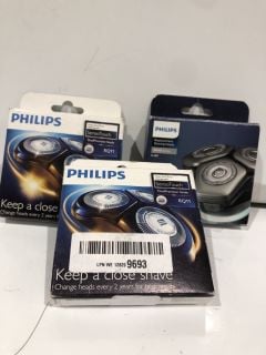 QTY OF PHILIPS REPLACEMENT SHAVING HEADS