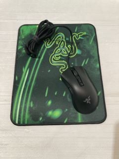 2 X RAZER DEATHADDER V2 MINI MOUSE TO INC RAZER GOLIATHUS SPEED COSMIC EDITION MOUSE MAT TOTAL RRP £100