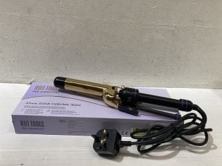 2 X HOT TOOLS PRO SIGNATURE 32MM GOLD CURLING IRON TOTAL RRP £90