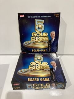 5 X 5 GOLD RINGS BOARD GAMES