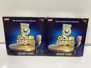 5 X 5 GOLD RINGS BOARD GAMES