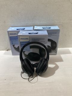 4 X PHILIPS 2000 SERIES HEADPHONES TOTAL RRP £80