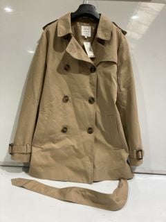 1 X SHORT TRENCH COAT BEIGE 14