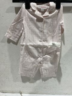 QTY OF CLOTHES INCLUDING STRIPE MOON EMB ZIP SLEEPSUIT 0-3MTH GREY