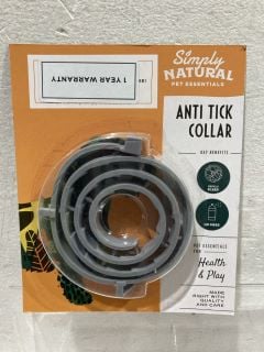 QTY OF SIMPLY NATURAL ANTI-TICK COLLAR