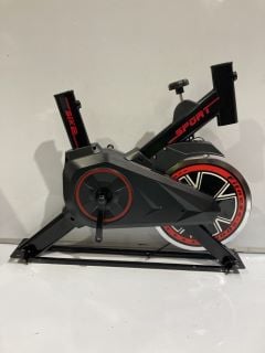 1 X SPORTS EXERCISE BIKE BLACK AND RED