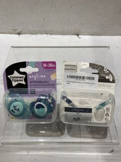 QTY OF TOMMEE TIPPEE ORTHODONTIC 2 SOOTHERS