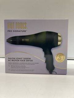 2 X HOT TOOLS PRO SIGNATURE SALON IONIC 2000W AC MOTOR HAIR DRYER TOTAL RRP £70