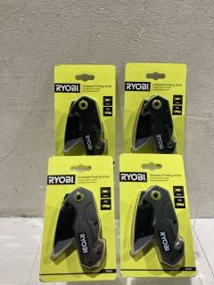 BOX OF ASSORTED ITEMS TO INCLUDE RYOBI FOLDING KNIFES (18+ ID MAY BE REQUIRED)