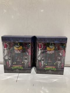 2 X TEENAGE MUTANT NINJA TURTLE SLASH COLLECTABLE