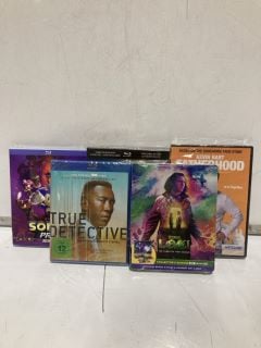 QTY OF DVDS INCLUDING BLURAY TRUE DETECTIVE  18 PLUS ID MAY BE REQUIRED